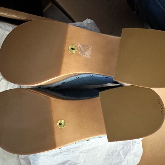 Coach Nettie Denim Clog Sandal Size 9 - Picture 6 of 12